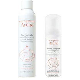 Avene 150 ml Mousse Nettoyante Cilt Temizleyici Köpük + 300 ml Rahatlatıcı Termal Su
