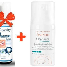 Avene 30 ml Cleanance Comedomed Konsantre Bakım Kremi+E2'quality Diş Beyazlatıcı Köpük
