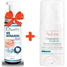 Avene 30 ml Cleanance Comedomed Konsantre Bakım Kremi+E2'quality Diş Beyazlatıcı Köpük