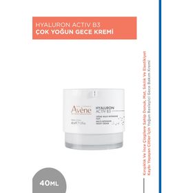 Avene 40 ml Hyaluronik Asit ve Niasinamid İçerikli Yoğun Gece Kremi