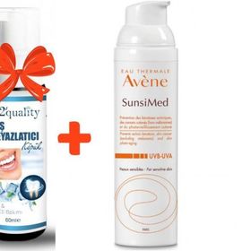 Avene 80 ml Sunsimed Spf50+ Hassas Ciltler İçin Güneş Koruyucu+E2'quality Diş Beyazlatıcı Köpük