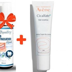 Avene Cicalfate 30 ml Massage Gel+E2'quality Diş Beyazlatıcı Köpük