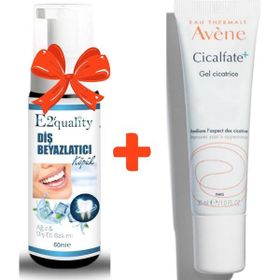 Avene Cicalfate 30 ml Massage Gel+E2'quality Diş Beyazlatıcı Köpük