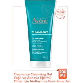 Avene Cleanance 200 ml Yağlı ve Akneye Eğilimli Ciltler İçin Matlaştırıcı Etkili Temizleme Jeli