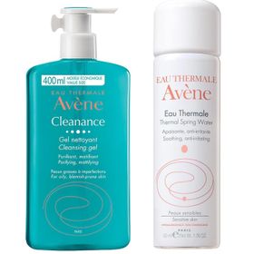 Avene Cleanance 400 ml Yüz ve Vücut Temizleme Jeli + 50 ml Termal Su