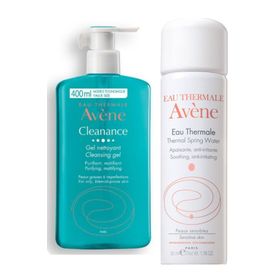 Avene Cleanance 400 ml Yüz ve Vücut Temizleme Jeli + 50 ml Termal Su