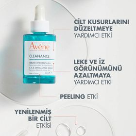 Avene Cleanance Cilt Kusurları Karşıtı Aha İçeren 30 ml Peeling Etkili Serum