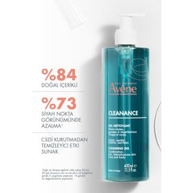 Avene Cleanance Yağlı ve Akneye Eğilimli Ciltler için 400 ml Matlaştırıcı Temizleme Jeli