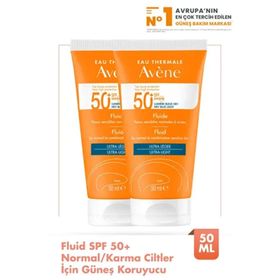 Avene Fluide Ultra Light SPF50+ 2x50 ml Güneş Kremi
