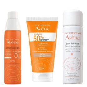 Avene Güneşten Korunma Seti 4 - Spray Spf 50+ 200ml - Solaire Spf 50+ Tinted Fluid 50 Ml Termal Su 50ml