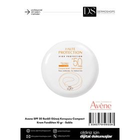 Avene Sable 10 Gr SPF 50 10 gr Renkli Güneş Koruyucu Compact Krem Fondöten