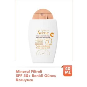 Avene Tinted Mineral Fluide Spf 50 40 ml Mineral Filtreli Renkli Yüksek Korumalı Güneş Kremi