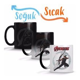 Avengers Arqueiro Sihirli Porselen Kupa