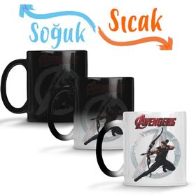 Avengers Arqueiro Sihirli Porselen Kupa