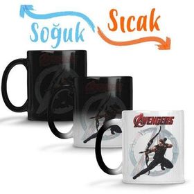Avengers Arqueiro Sihirli Porselen Kupa