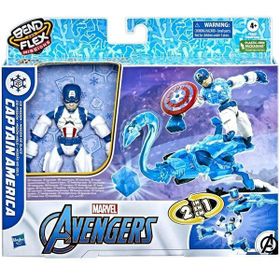 Avengers F5868 Bend And Flex Missions Captain America Buz Görevi Figür
