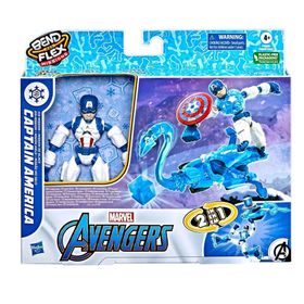 Avengers F5868 Bend And Flex Missions Captain America Buz Görevi Figür