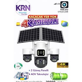 Avenir AS-S446G 12 MP Solar Gece Görüşlü Güvenlik Kamerası