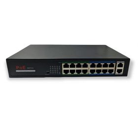 Avenir AV-H1016PL 16 Port Poe Switch + 2 Port Uplink Gigabit