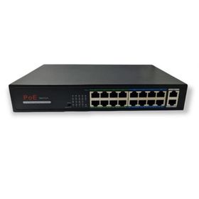 Avenir AV-H1016PL 16 Port Poe Switch + 2 Port Uplink Gigabit