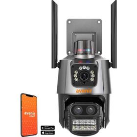Avenir AV-M21 3MP 2 Kameralı 8X Zoom Onvif Wi-Fi PTZ Renkli Gece Görüş Smart Güvenlik Kamerası