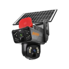 Avenir AV-S427 Solar 4G Sim 6MP 2 Kameralı Wi-Fi PTZ Renkli Gece Görüş Dış Mekan Smart Güvenlik Kamerası