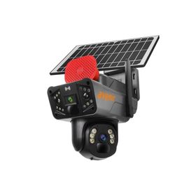 Avenir AV-S427 Solar 4G Sim 6MP 2 Kameralı Wi-Fi PTZ Renkli Gece Görüş Dış Mekan Smart Güvenlik Kamerası