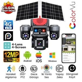 Avenir AV-S445 E-sim 8MP Solar Gece Görüşlü Güvenlik Kamerası