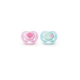 Avent Ultra Air Desenli 0-6 Ay Pembe İkili Emzik