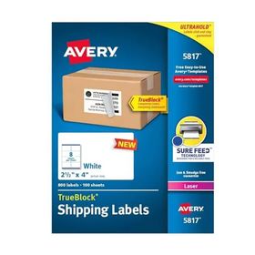 Avery 5817 6.35x10.16 cm Beyaz 800 Etiket Lazer Yazıcı