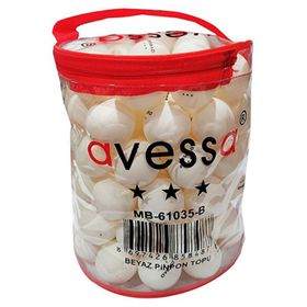 Avessa 100'lü Masa Tenisi Antrenman Topu Beyaz