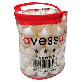 Avessa 100'lü Masa Tenisi Antrenman Topu Beyaz