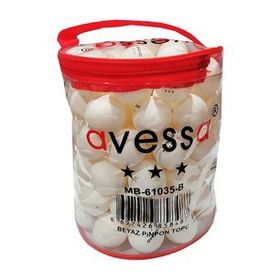Avessa 100'lü Masa Tenisi Antrenman Topu Beyaz