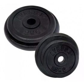 Avessa 15 kg Siyah Plaka Ağırlık Bar Plakası