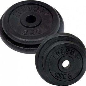 Avessa 15 kg Siyah Plaka Ağırlık Bar Plakası