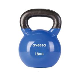 Avessa 18 kg Kettlebell Çaydanlık Mavi Dambıl