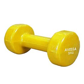 Avessa 3 kg 1 Adet Vinly Kaplı Sarı Dambıl