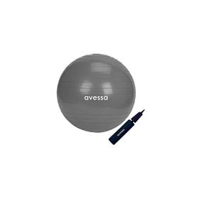 Avessa 55 cm Gri Pompalı Pilates Topu