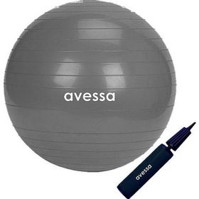 Avessa 55 cm Gri Pompalı Pilates Topu