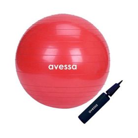 Avessa 55 cm Kırmızı Pompalı Pilates Topu