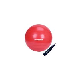 Avessa 55 cm Kırmızı Pompalı Pilates Topu