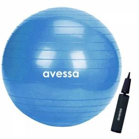 Avessa 55 cm Mavi Pompalı Pilates Topu