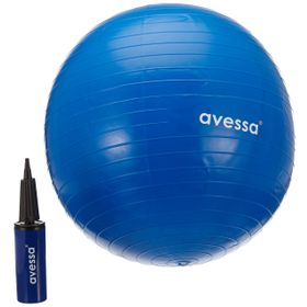 Avessa 55 cm Mavi Pompalı Pilates Topu