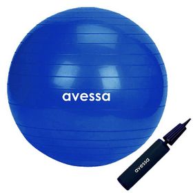 Avessa 55 cm Mavi Pompalı Pilates Topu