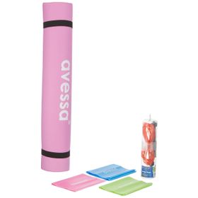Avessa Deluxe Pembe 5 Parça Medium Pilates Seti