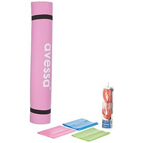 Avessa Deluxe Pembe 5 Parça Medium Pilates Seti