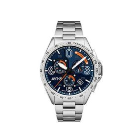 Avi-8 AV-4077-22 Gümüş Metalik Gri Çelik Erkek Kol Saati