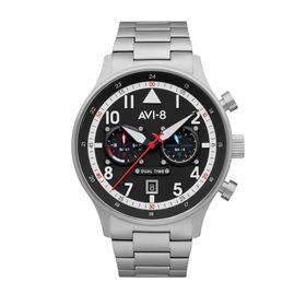 Avi-8 AV-4088-11 Gri Siyah Metalik Erkek Kol Saati