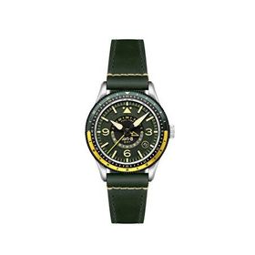 Avi-8 Flyboy Airmaster GMT AV-4128-03 Yeşil Deri Erkek Kol Saati