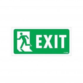 Avmdepo No:950 17.5x25 cm Exit Sol Uyarı Levhası